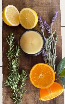 Sicilian Citrus, Lavender And Rosemary Scented Candle, 4 of 10