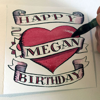 Personalised Hand Drawn Mother's Day Or Birthday Card, 7 of 11