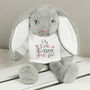 Personalised Some Bunny Loves You Soft Toy, thumbnail 2 of 3