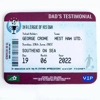 Personalised Football Mouse Mat For Dad, 8 of 10