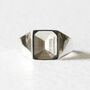 Phantom Emerald Signet Ring Silver, thumbnail 6 of 8