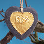 Personalised Golden Heart 50th Wedding Anniversary Gift, thumbnail 3 of 8