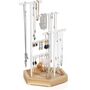 White Metal Wood Jewellery Display Tree Stand Hold, thumbnail 5 of 8