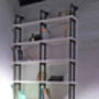 Sean Reclaimed White Painted Scaffolding Bookcase, thumbnail 5 of 5