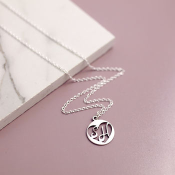 Anniversary Sterling Silver Initial Necklace, 12 of 12