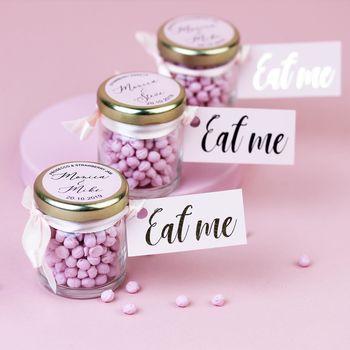 D I Y 'Eat Me' Wedding Favour Labels Personalised, 6 of 6
