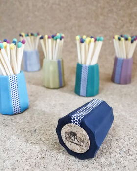 Sustainable Concrete Match Stick Holder And Matchsticks, 3 of 10