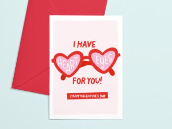 Heart Eyes For You Valentines Card, 4 of 4