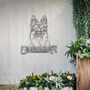 Custom German Shepherd Welcome Metal Wall Art Sign For Home And Garden Decor, thumbnail 4 of 11