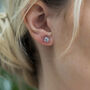 Cubic Zirconia Stud Earrings, thumbnail 1 of 3