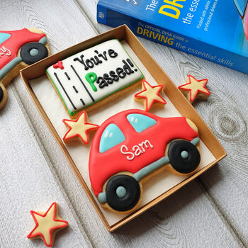 Personalised 'You've Passed!' Letterbox Biscuit Gift, 3 of 4