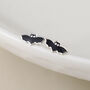 Sterling Silver Bat Stud Earrings – 8mm X 4mm, thumbnail 2 of 4