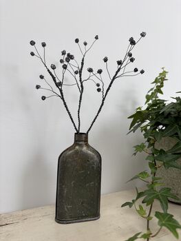 Three Handmade Wire Gypsophila Stems, 6 of 9