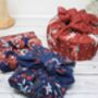 Large Christmas Furoshiki Fabric Wrap, thumbnail 5 of 6