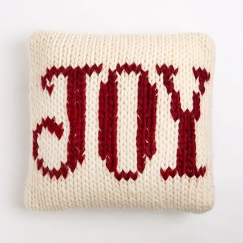 Cushion Cover Knitting Kit Joy, 2 of 8