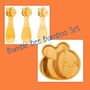 Bumblebee Bamboo Plate And Spoons Set, thumbnail 3 of 5