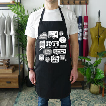 'Events Of 1976' 50th Birthday Gift Apron, 6 of 9