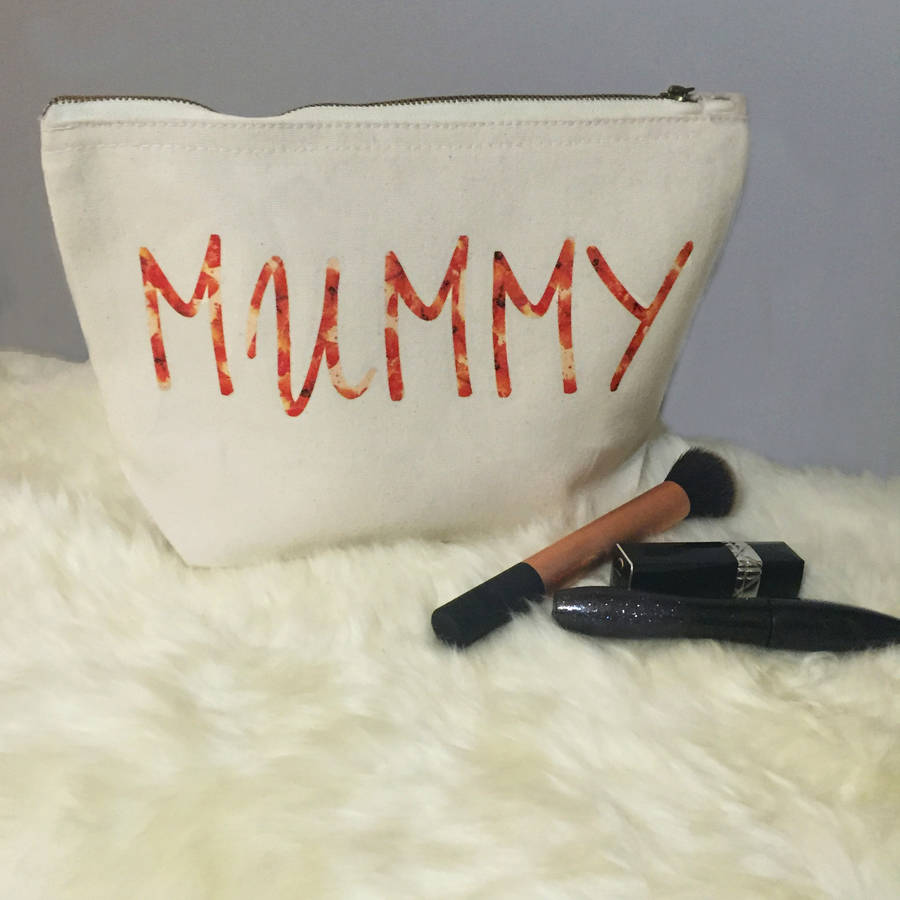 Personalised Name Floral Make Up Bag By Jonny's Sister