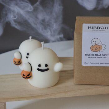 Trick Or Treat Halloween Ghosty Candle, 6 of 6