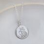 Sterling Silver Personalised St Christopher Pendant, thumbnail 1 of 5