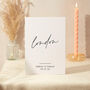 Table Name Sign Wedding A5 Sign Modern Calligraphy, thumbnail 1 of 5