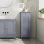 Slim Freestanding Bathroom Storage Cabinet With Drawer, thumbnail 2 of 11