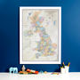 UK Classic Map Print, thumbnail 1 of 4