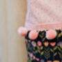Pink And Navy Floral Print Christmas Stocking, thumbnail 5 of 8