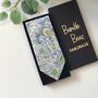 Liberty Of London Tie In Blue Lime Green Floral Motif, thumbnail 7 of 7