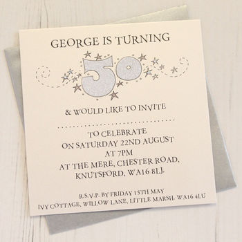Personalised Pack Of Age Party Invitations, 6 of 10