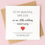 Personalised 20th Anniversary Card For Husband Or Wife, thumbnail 1 of 6