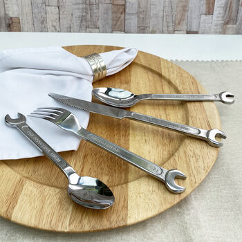 Spanner Cutlery Place Setting, 2 of 4