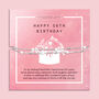 Happy 50th Milestone Birthday Bracelet For Her, thumbnail 1 of 6