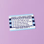 Things I Love About You Personalised Wallet Card For Dad, thumbnail 3 of 6