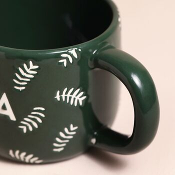 Ceramic Green Leafy Papa Mug, 3 of 3