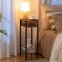 Set Of Two Tall Side Table Bedside Table With Drawer, thumbnail 2 of 9