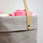Grey Hanging Paper And Leather Planter Or Storage Bag, thumbnail 6 of 11