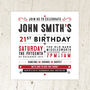 Personalised Birthday Party Vintage Invitations, thumbnail 1 of 7
