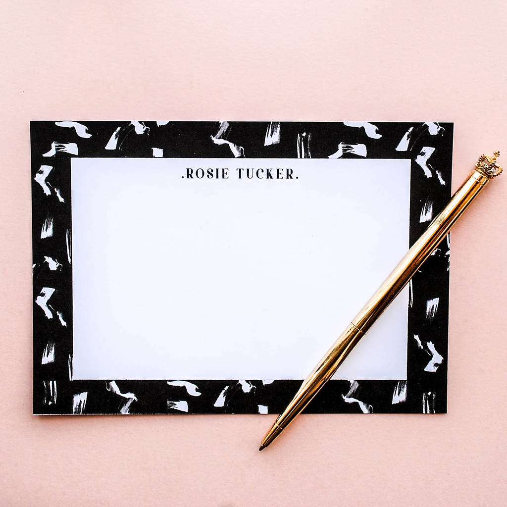 monochrome personalised postcard set by thebridge & taylor