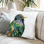 Inky Starling Large Luxury Cushion And Pad, thumbnail 1 of 4
