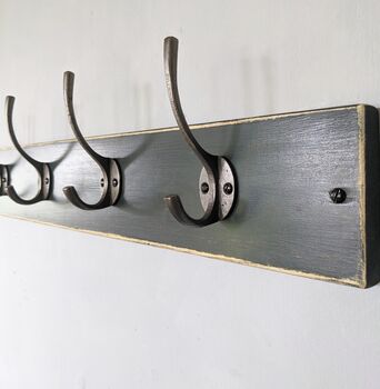 Farrow And Ball Studio Green Painted Coat Rack, 2 of 4