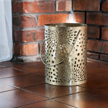 Copper Moroccan Lantern Candle Holder, 2 of 7