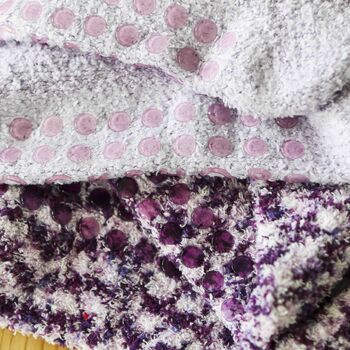 Personalised Womens Fluffy Fuzzy Soft Bed Sock Gift Set, 4 of 8