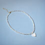Sparkly Clear Bead And Heart Necklace, thumbnail 4 of 4
