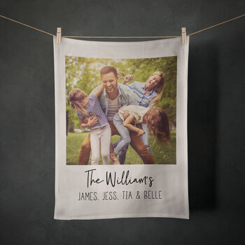 Personalised Photo Tea Towel | Mother's Day Gift, 4 of 4