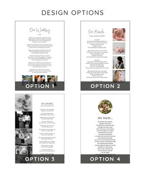 Custom Made Photo Poem Personalised Print, 2 of 8