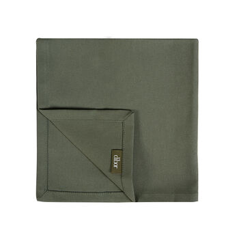 Set Of Four Forest Green Cotton Napkins, 2 of 2