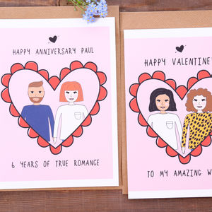 Personalised Anniversary Portrait Card By Superfumi Notonthehighstreet Com