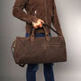 Zip Front Leather Duffel, thumbnail 10 of 12