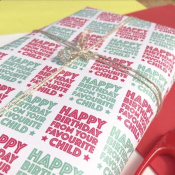 Favourite Child Wrapping Paper, 3 of 7